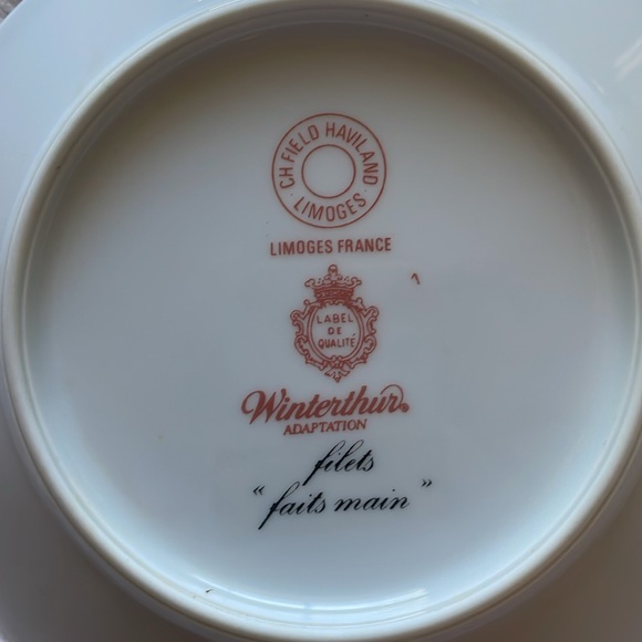 Limoges CH Field Haviland “faits main” Saucer - Picture 5 of 6